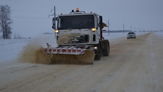 чистка снега Пителино. 12.01.2026