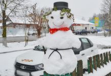 В рабочий поселок Пителино пришла зима